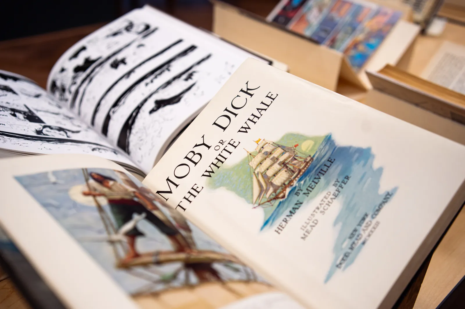 A copy of Moby Dick in Special Collections
