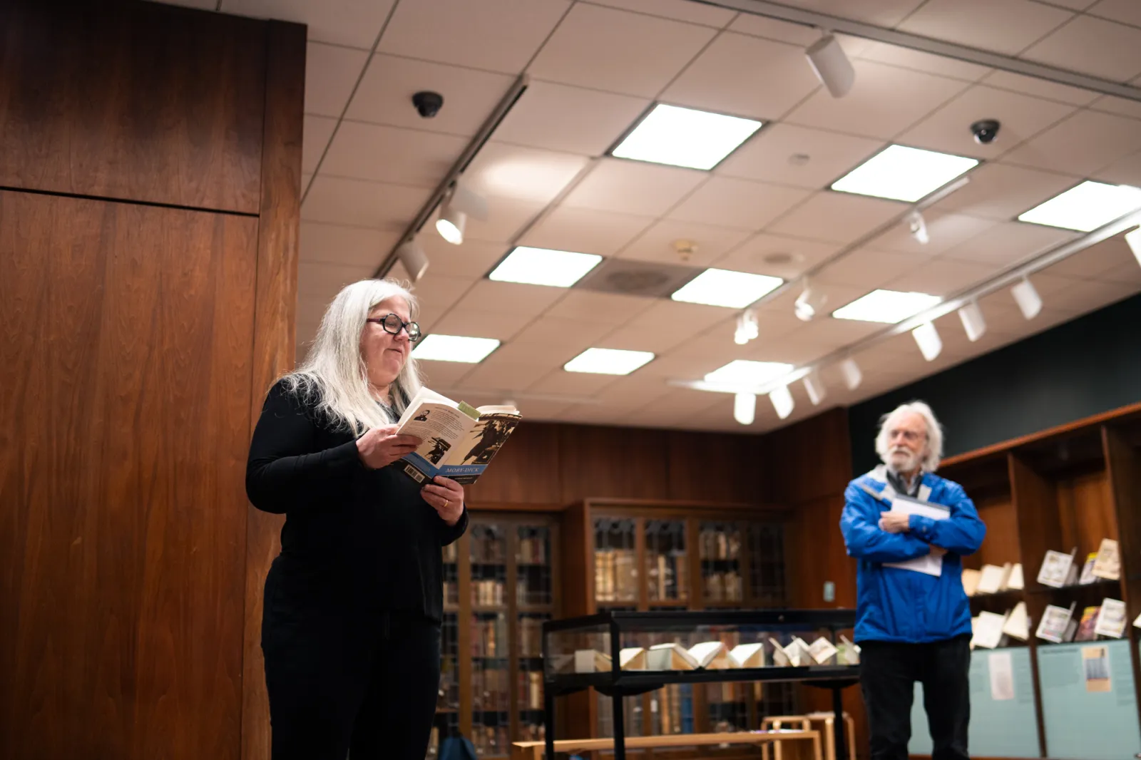 Schneider reading from Moby Dick