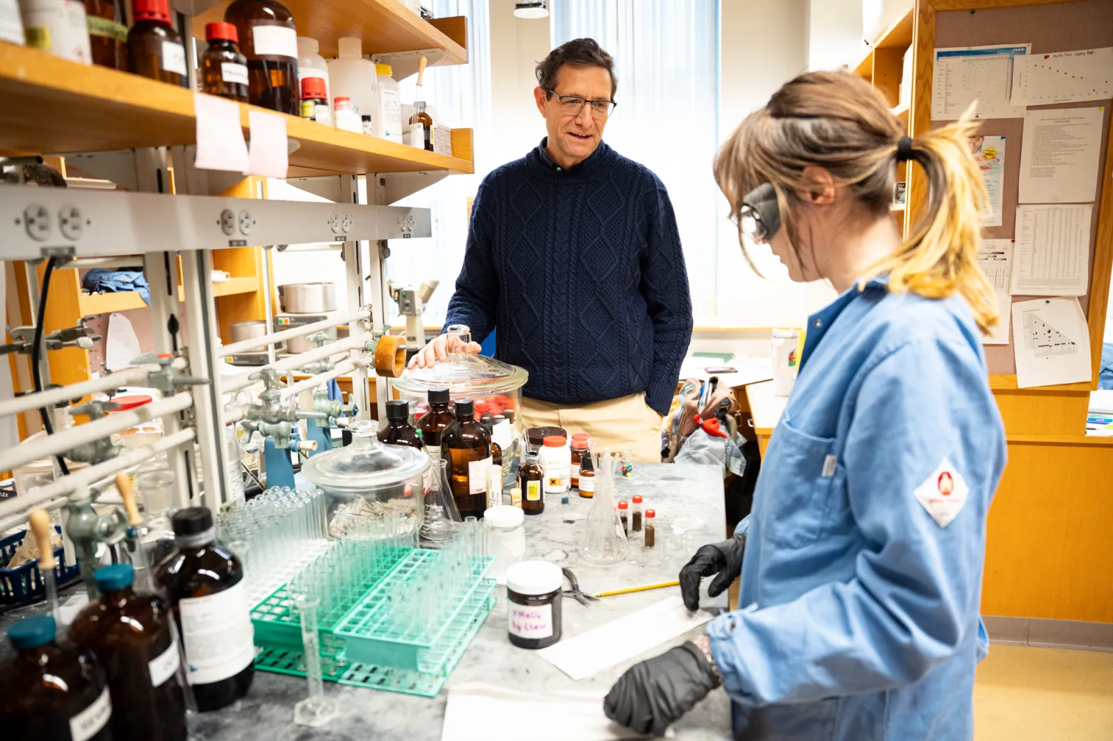 Bill Malachowski in the lab.