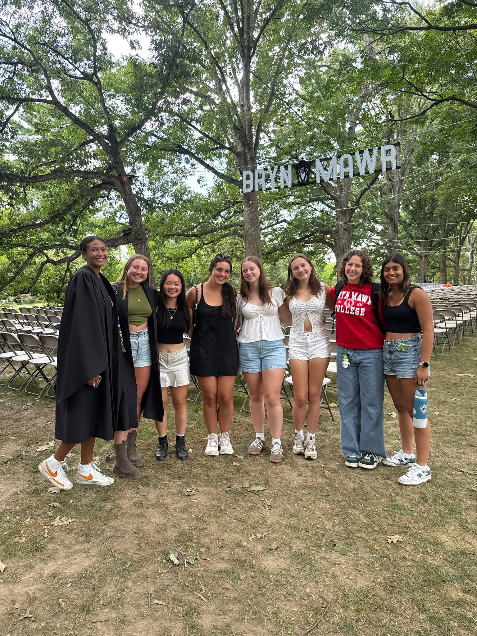 Carrie and her teammates