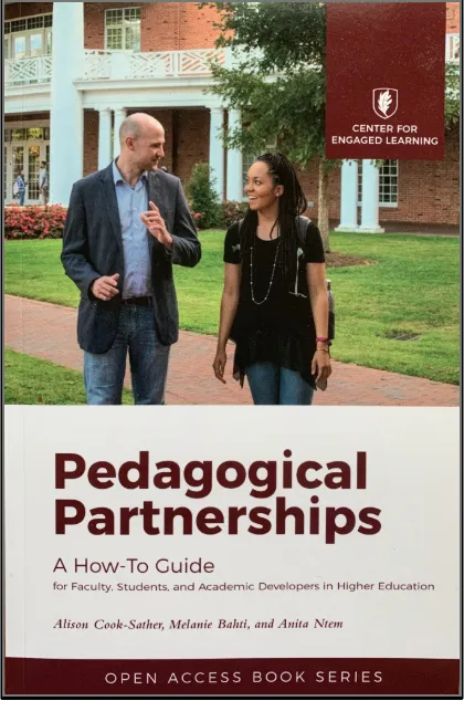 Book cover entitled Pedagogical Partnerships