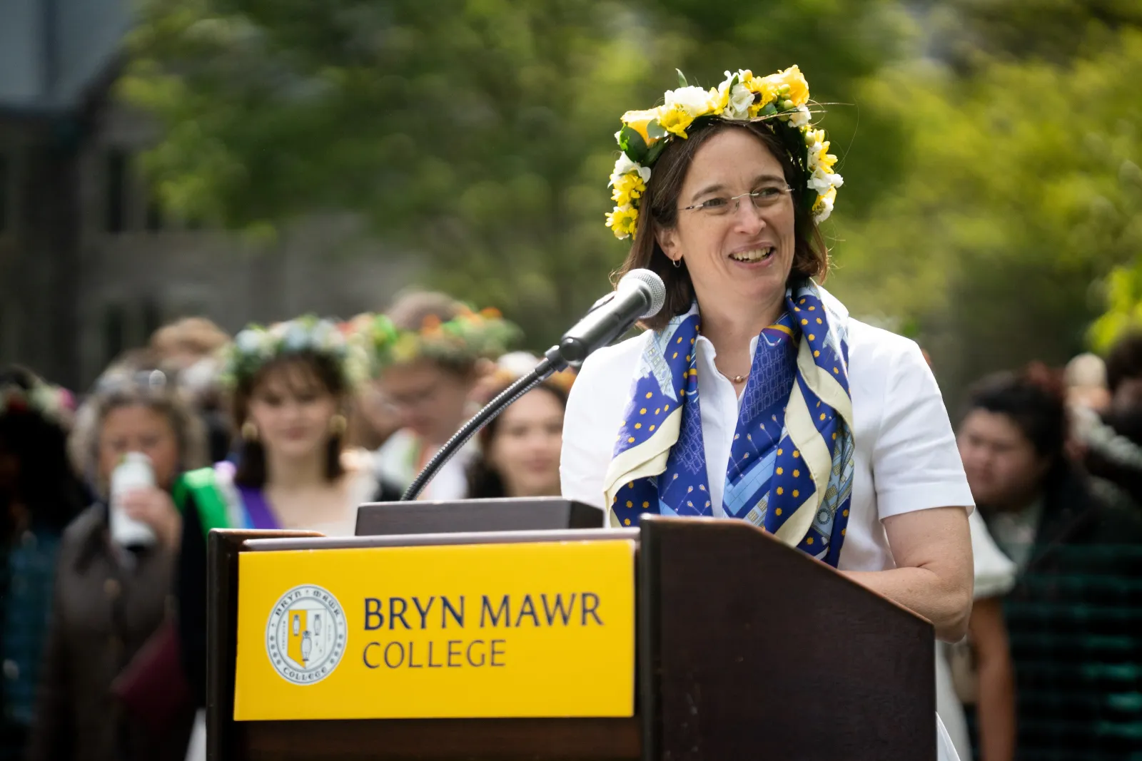 President Wendy Cadge at May Day 2026