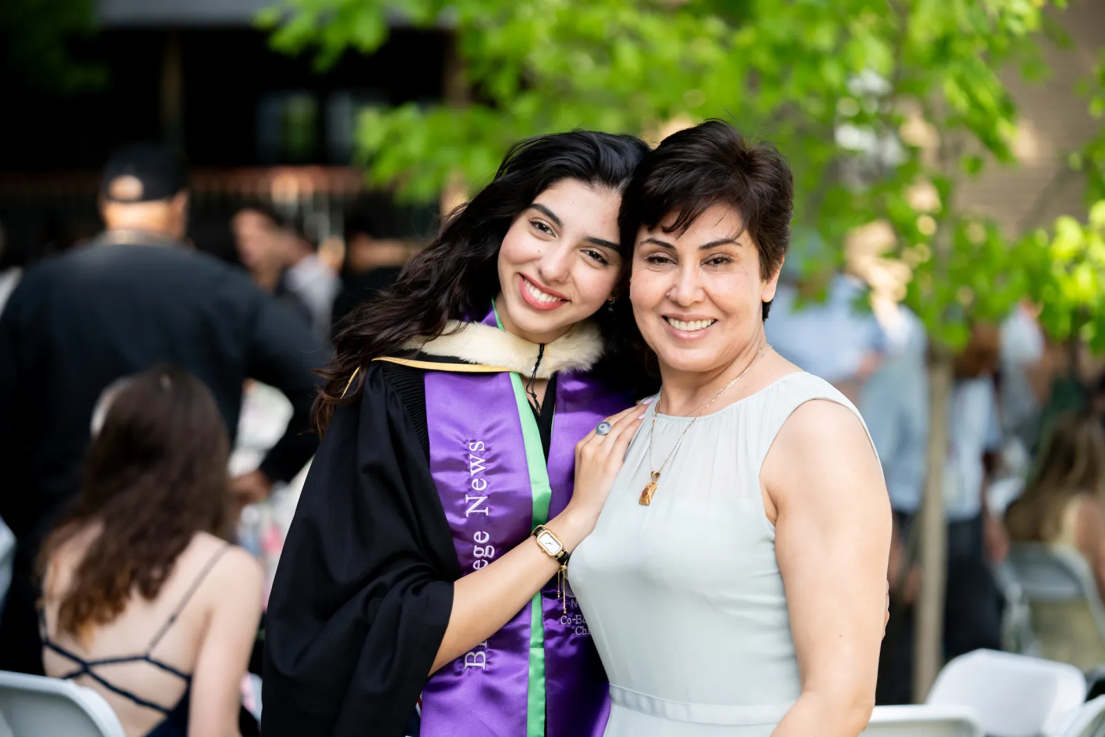 a student and her mother