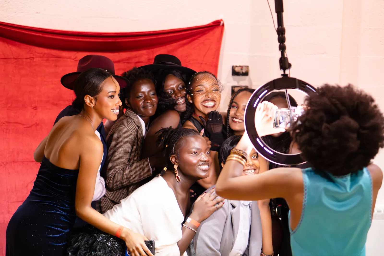 A group of students at the Black Love event