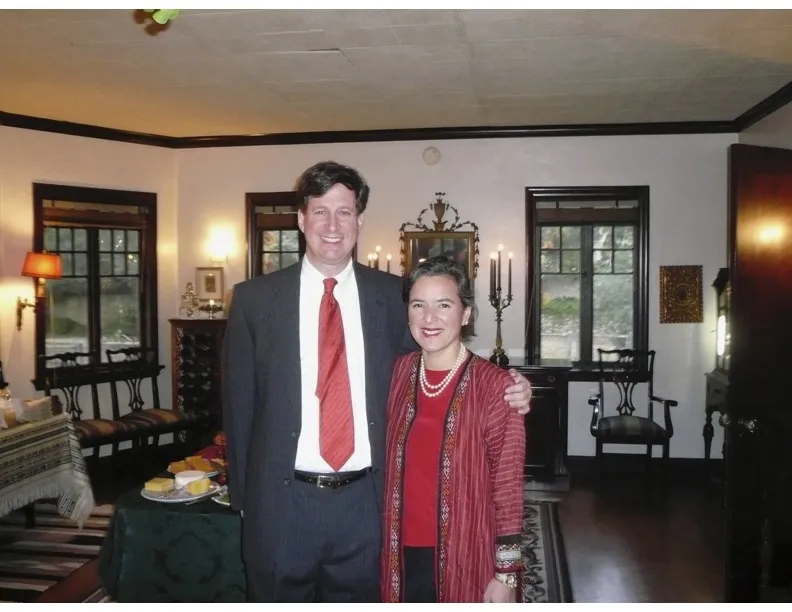 Alex Rudolph and Maria Davila Rudolph at the 2008 party.