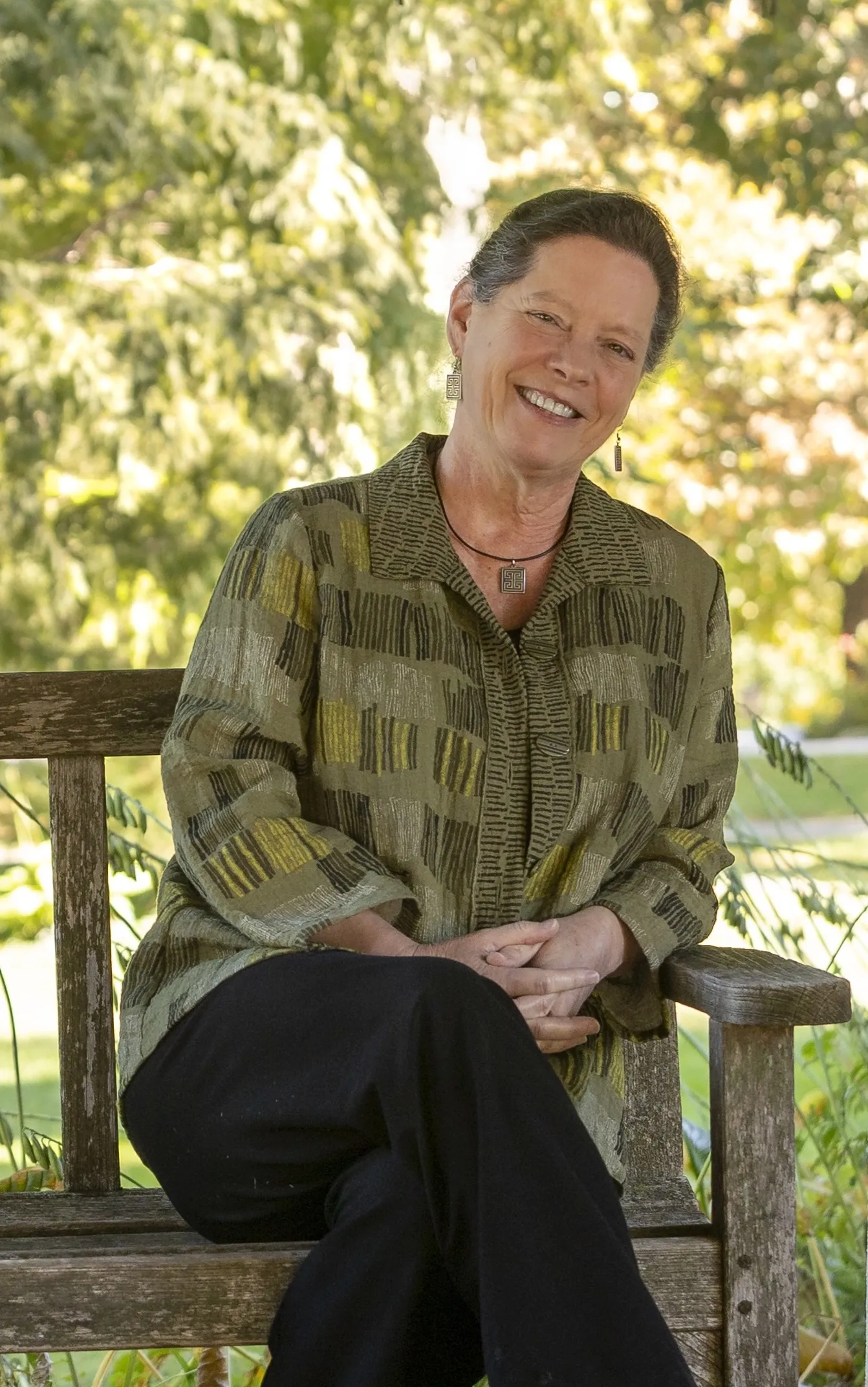 Alison Cook-Sather bench portrait