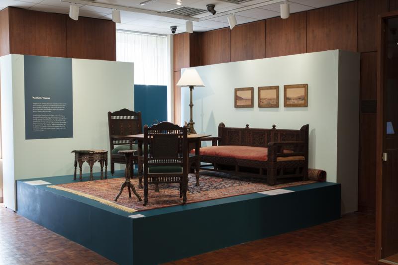 Furniture of the de Forest collection displayed in 