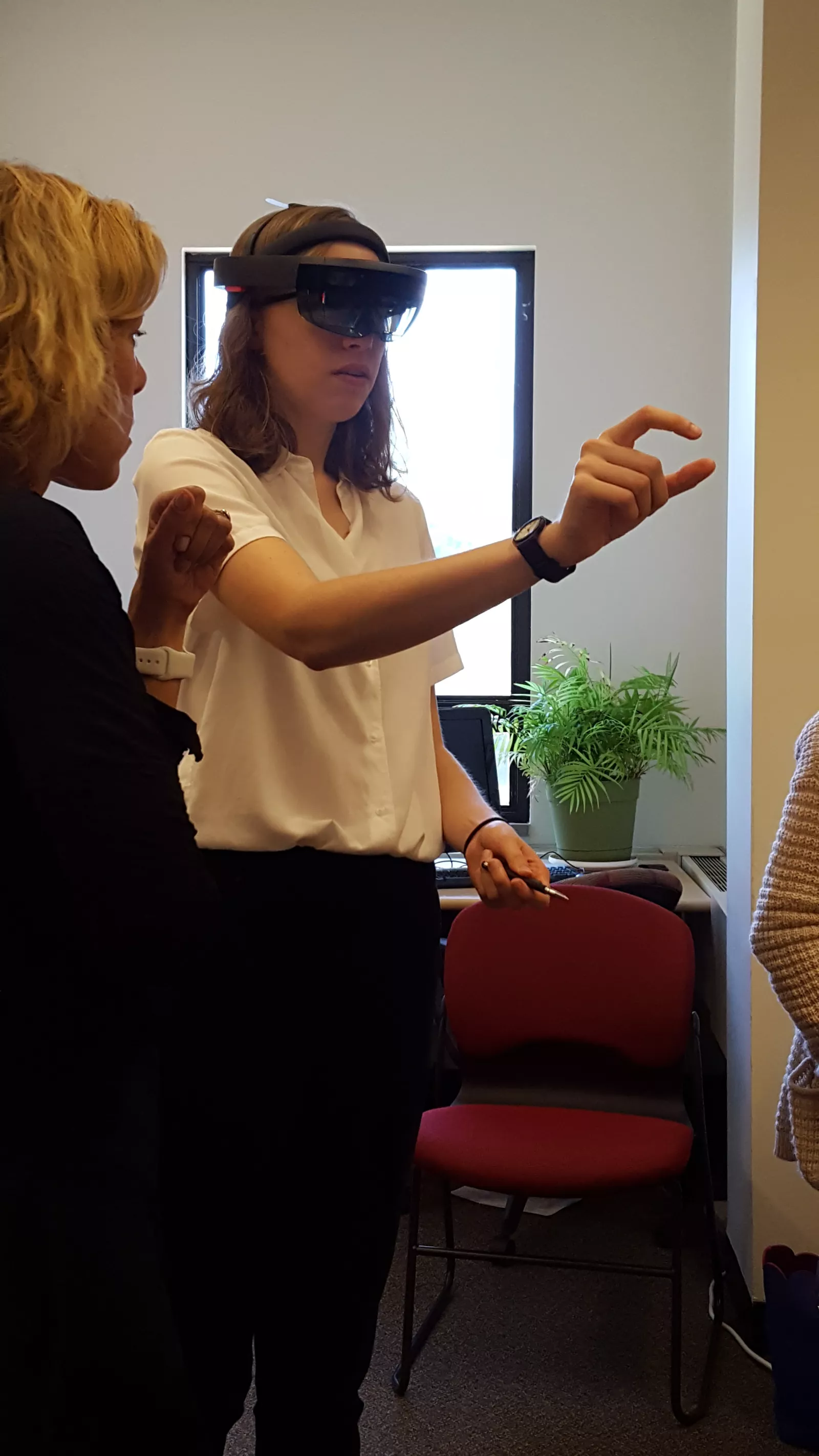 Melanie Bahti experiments with gaming applications.