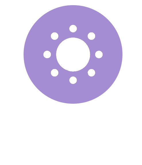 Design thinking icon (stylized sun)