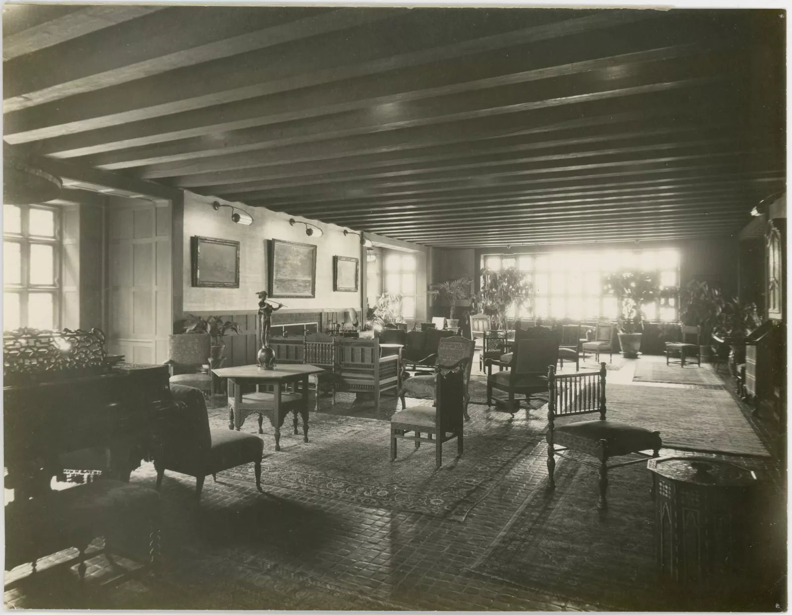 Lockwood de Forest furniture in the Dorothy Vernon Room of the old Bryn Mawr Deanery
