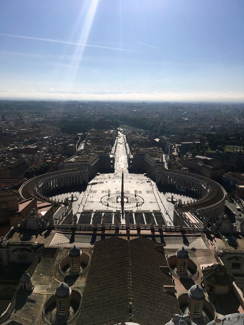 View from the dome of St. Peter's Basilica in the Vatican City