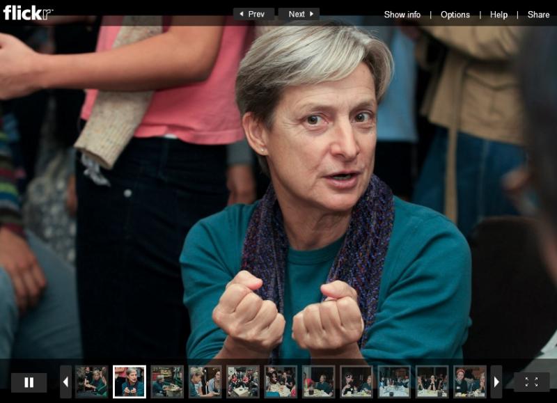 Judith Butler visiting campus - Flickr feed