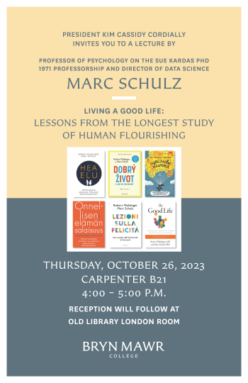 Poster for Presidential Lecture with marc Schulz.
