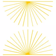 design - graphics - light rays - half rays
