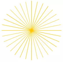 design - graphics - light rays - sunburst
