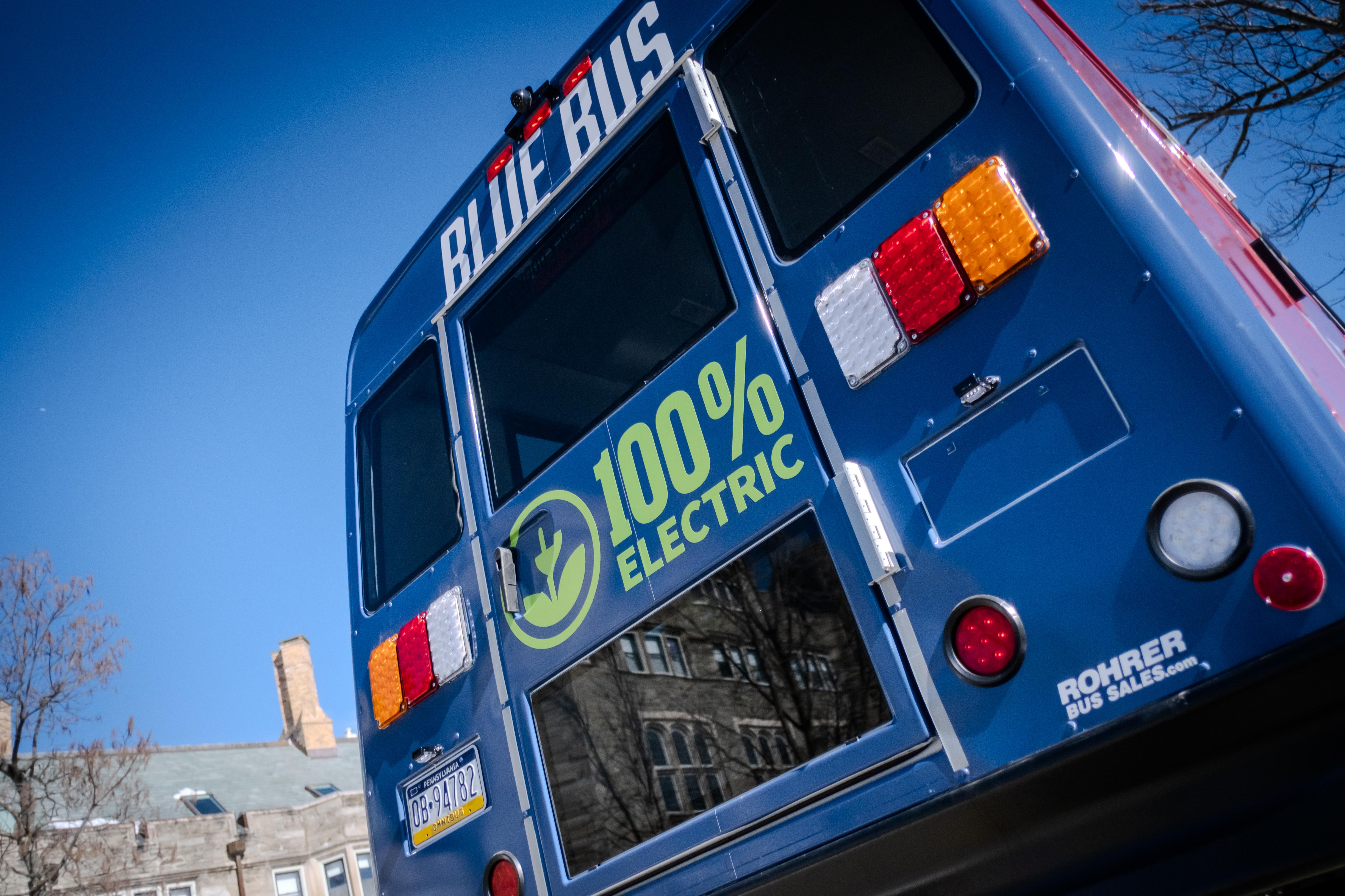 The new electric Blue Bus.